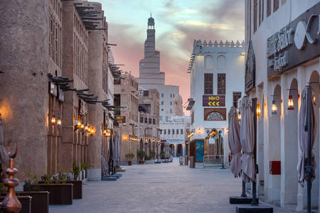 Straat in Doha