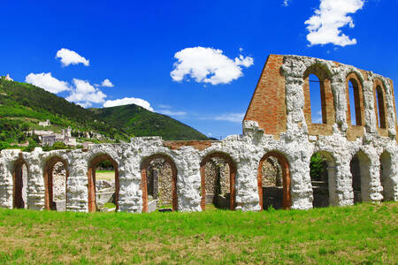 Gubbio'daki Roma Tiyatrosu