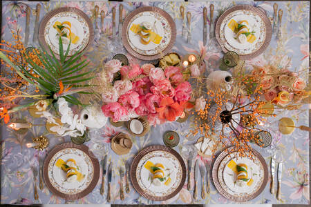Wedding table setting
