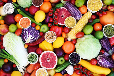 Fruits, légumes et légumineuses