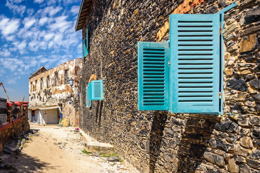 Houses on Goree Island, Senegal