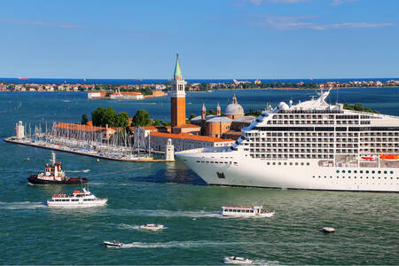 Cruise ship in Venice