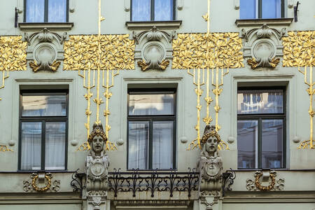 Facade of a building in Vienna