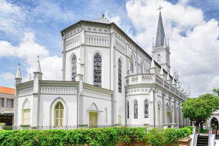 Singapur'un merkezindeki Chijmes Hall