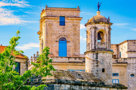 Architecture of buildings in central Havana