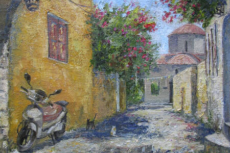 Summer Street of Rhodes