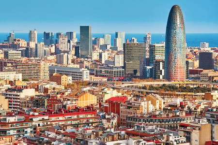 Scenic views of Barcelona