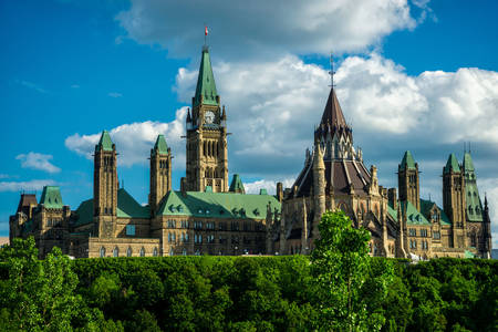 Colina del Parlamento en Ottawa