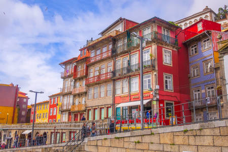 Houses on the waterfront of the Ribeira quarter