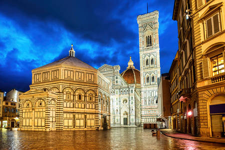 Florentiner Baptisterium und Giottos Glockenturm