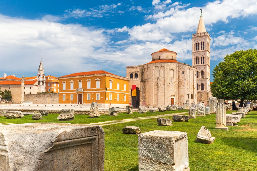 Zadar'ın tarihi şehir merkezi