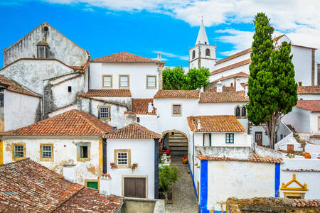 Architecture of houses in Obidos