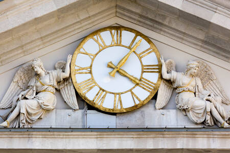 Gable with clock