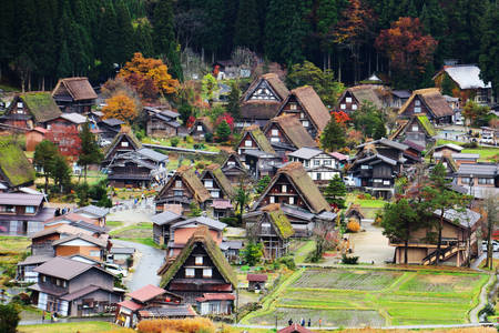Village de montagne de Shirakawa