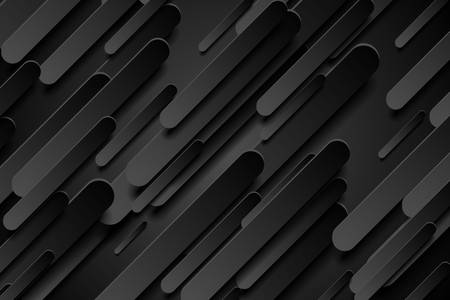 3D Abstraction: Black Vectors