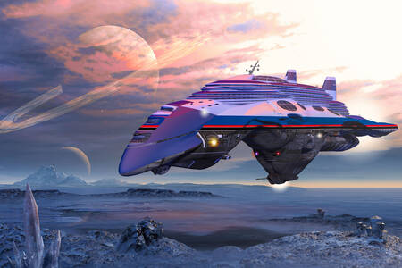 Гигантски галактически круизен кораб