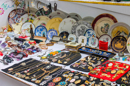 Vintage étkészlet és dekorációk