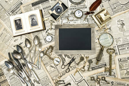 Obiecte vintage și tacâmuri