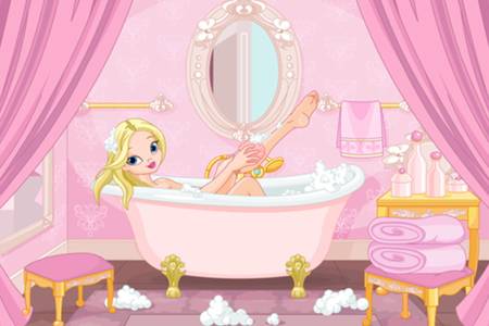 Prinzessin im Badezimmer