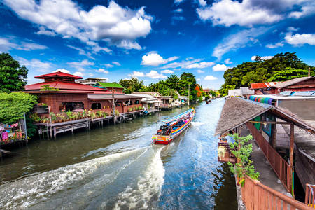 Canal de Bangkok Yai