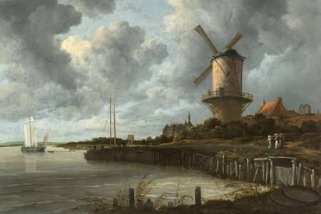 Jacob van Ruisdael: "Větrný mlýn u Wijk bij Duurstede"