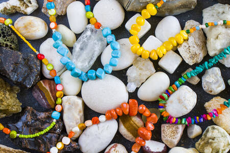 Beads on stones