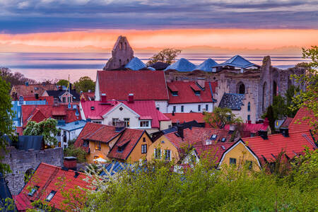 Sunset in Visby