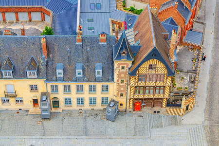 Gebouwen in het stadscentrum van Amiens