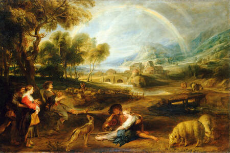 Peter Paul Rubens: "Landscape with Rainbow"
