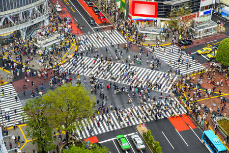 Passage piéton diagonal de Shibuya