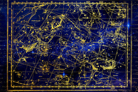 Constelação de Perseu e Andrômeda