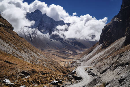 Mountain landscape in the Andes