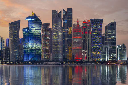 Pencakar langit modern di Doha