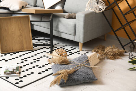 Scattered things in the living room