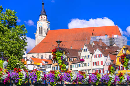 Renkli Tübingen şehri