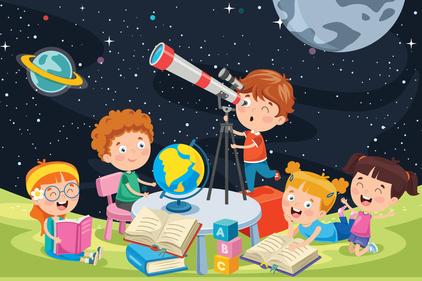 Дети изучают астрономию