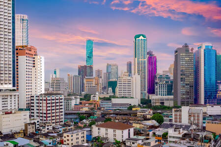 Kancelářské budovy v Bangkoku