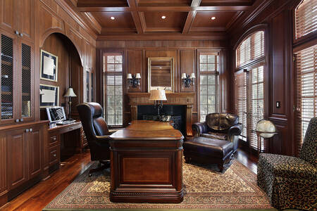Home office in classic style