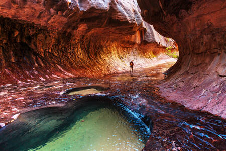 Barlangok a Zion Nemzeti Parkban