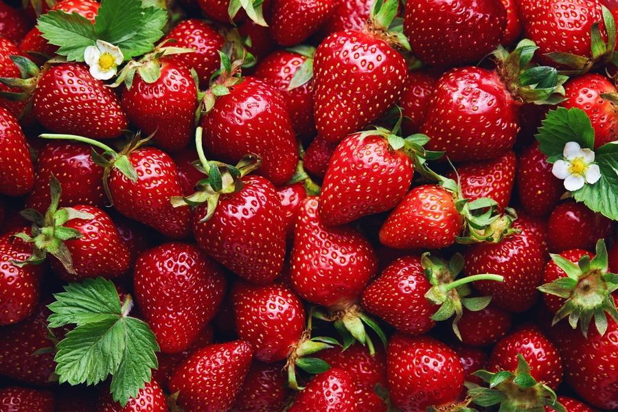 Ripe strawberries