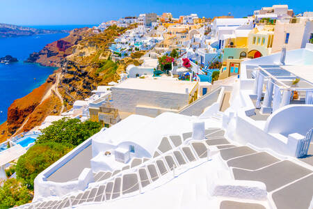 Piccola città di Oia