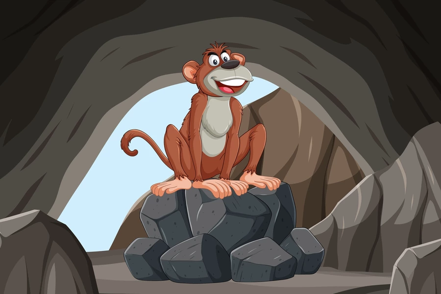 동굴 속 원숭이
