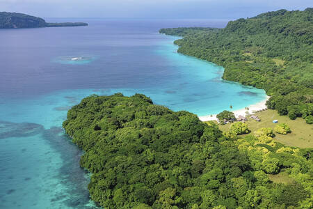 Tropický ostrov na Fidži