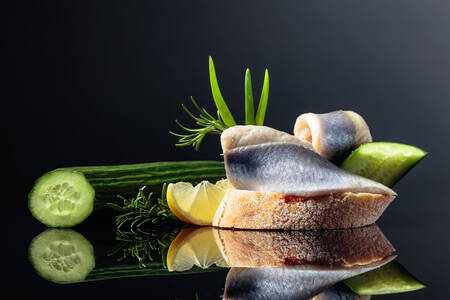 Закуска з філе оселедця