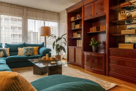 Spacious living room in a classic style