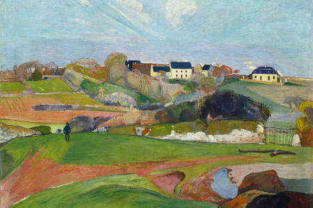 Paul Gauguin: "Landschap bij Le Pouldu"