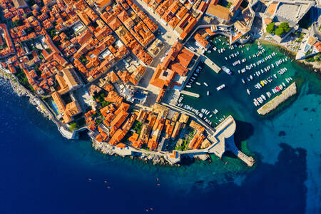 Pogled na Dubrovnik iz zraka