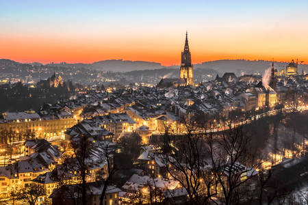 Wieczorny Bern
