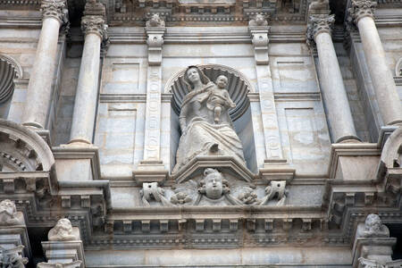Facade of Girona Cathedral