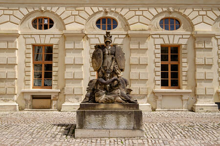 Statue au château de Weimar